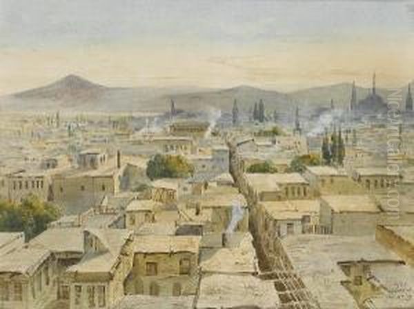 View Of Damascus From The Minaret At The Eastern Gate - view 1