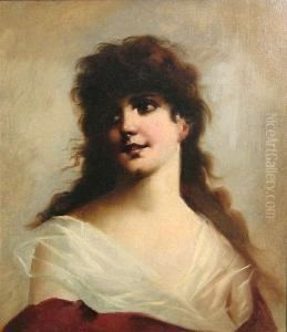 Portrait Of A Lady by Virgilio Tojetti