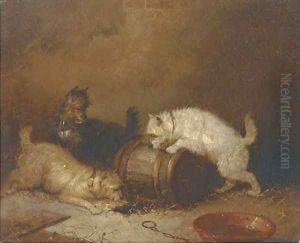 Terriers ratting by George Armfield