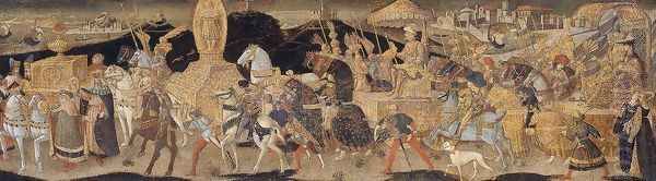 Front panel of a cassone 1450-55 - view 1