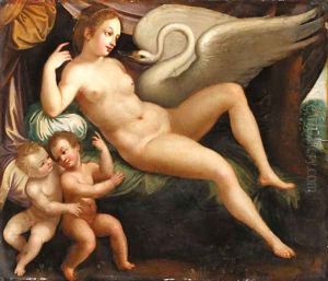 Leda and the Swan by Hans Von Aachen