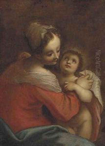 The Virgin and Child by Hans Von Aachen