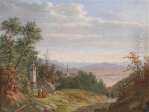 Silent Prayer At The Wayside by Matthias Rudolf Toma