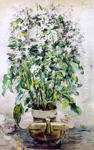 Flowers in a vase by Zacharie Astruc