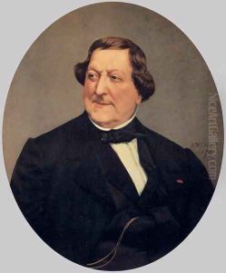 Portrait of Gioacchino Rossini by Vito d' Ancona