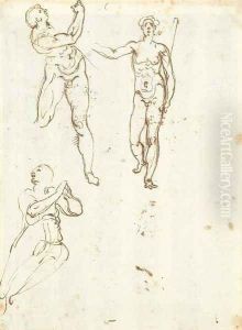 Studies of figures by Cherubino Alberti