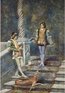 The Grand Staircase by Casimiro Tomba Aldini