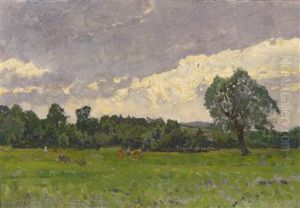 Summer Landscape by Heinrich Tomec