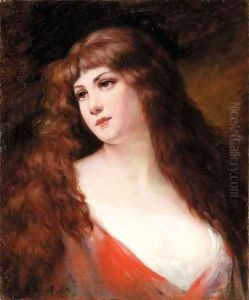 An auburn haired beauty by Angelo Asti