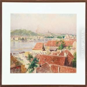 View Of Sct. Nicolas In Praha by Heinrich Tomec