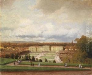 Viewfrom The Gloriette Down On Schonbrunn Palace