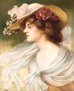 Une elegante au chapeau