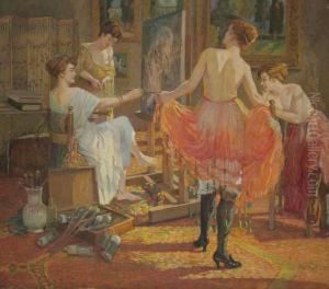 In The Painter's Studio by Tomescu-Scrocco