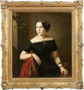 Ritratto Di Gentildonna Con Abito Nero