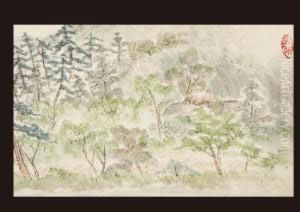 Amountain Village by Keisen Tomita