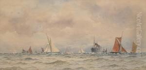 Busy Shipping Lane by William Stephen Tomkin