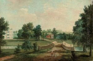 The Elysian Garden At Audley End, Saffron Walden, Audley End Beyond by William Tomkins