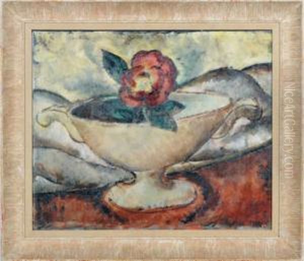 Still Life Of A Bowl With A Flower - view 1