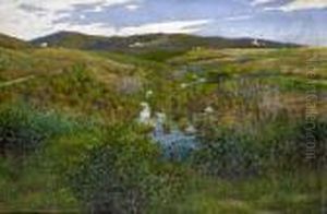 Landscape Near Pisa by Adolfo Tommasi