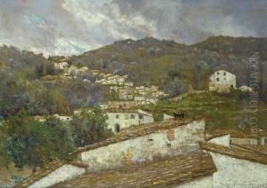 Paese Di Campagna by Adolfo Tommasi