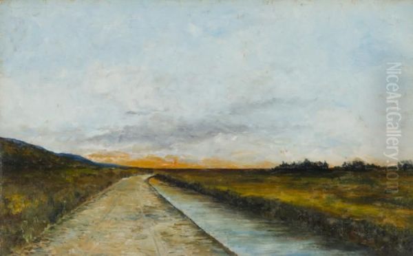 Paesaggio Di Campagna Con Fossato - view 1
