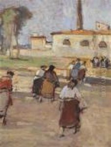 Scena Di Paese by Ludovico Tommasi