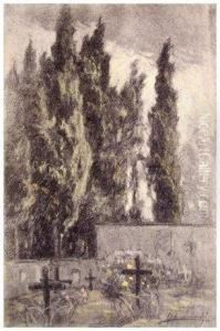 Al Cimitero by Ludovico Tommasi