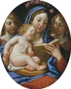 The Madonna and Child with Angels by Francesco Albani