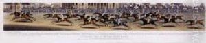 Of Nottinghampanoramic View Of British Horse Racing by Clifton Tomson