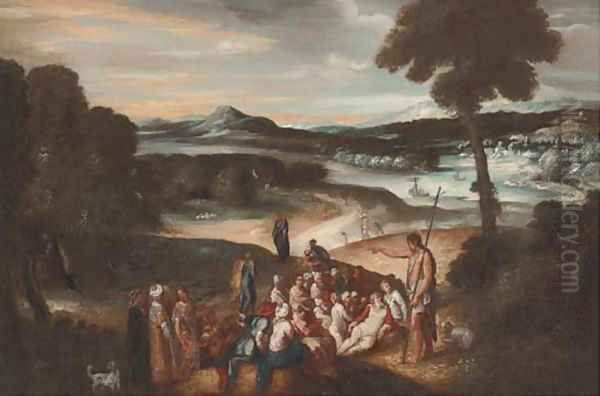 Saint John the Baptist preaching in the wilderness - view 1
