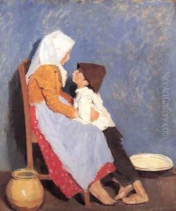 Brother and Sister 1906 by De Lorme and Ludolf De Jongh Anthonie