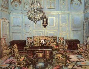 The Salon of Madame de Maintenon 1911 by De Lorme and Ludolf De Jongh Anthonie
