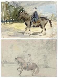 Two Views Of John Bunbury On Horseback