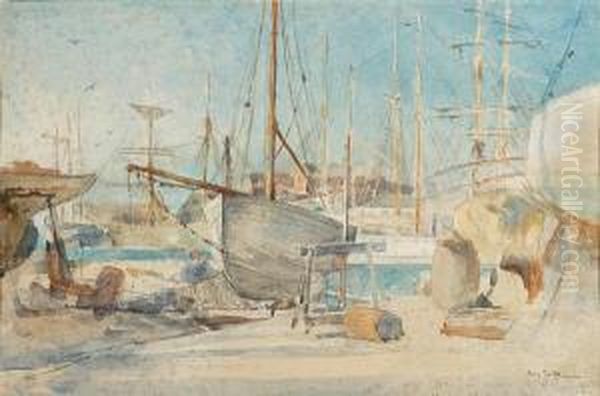 Boats In A Harbour - view 1