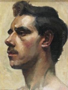 Study Of A Man With A Moustache