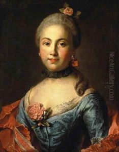 Portrait of a Woman in a Blue Dress by Ivan Petrovich Argunov