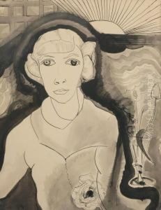 Portrait Of A Young Girl by Charley Toorop