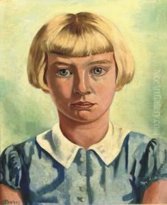 Meisjesportret by Charley Toorop