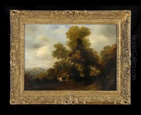 Landscape With Cows And A Farm - view 1