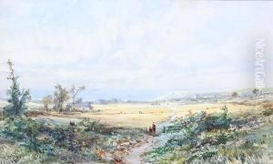 Harvesting Scene On The South Coast by Edwin Toovey