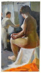 In The Studio Of The Artist by Dimitri Alexandrovich Toporkov