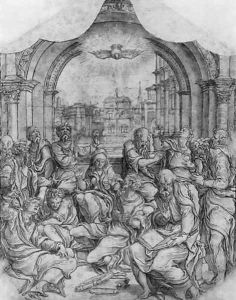 Pentecost by Pieter Coecke Van Aelst