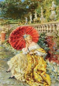 Dama Nel Parco by Sinibaldo Tordi