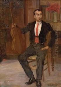 Spanischer Gitarrist by Evelio Torent