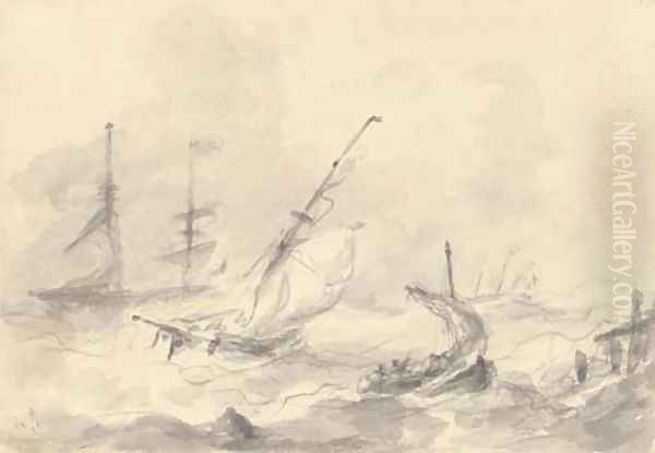 Sailing in high winds - view 1