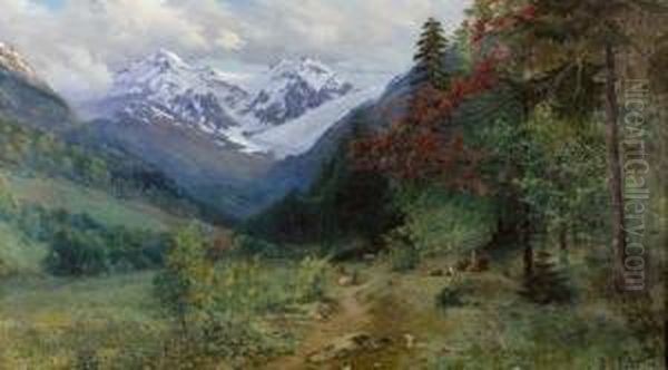 Romantische Gebirgslandschaft. - view 1