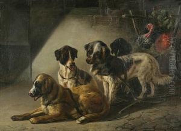 Genre Scene With Dogs - view 1