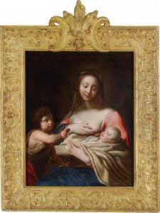 Madonna With Child And St. John As Aboy by Niccolo Tornioli