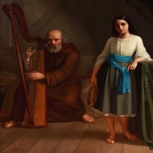 Mignon Og Harpespilleren by Wenzel Ulrik Tornoe