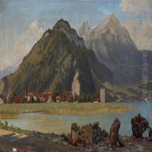 Fiord Scene, Presumably From Norway